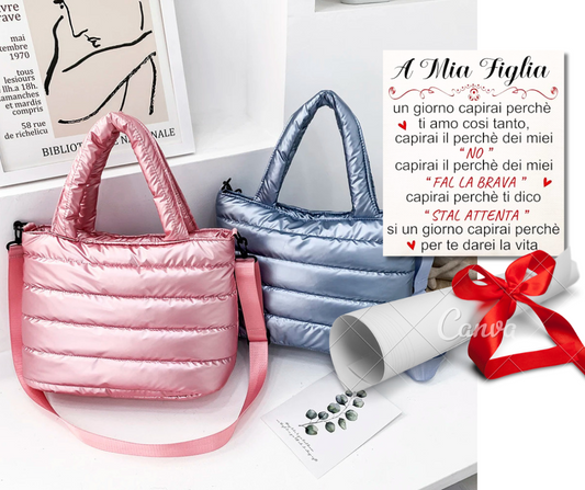 BORSA "A MIA FIGLIA" | Set borsa + dedica