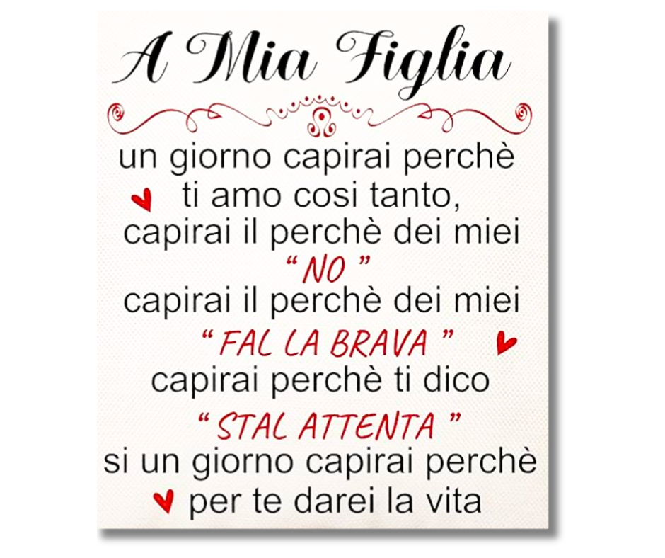 BORSA "A MIA FIGLIA" | Set borsa + dedica