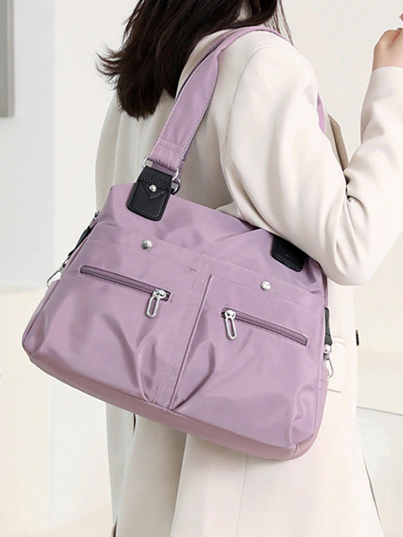 AMELIA | BORSA OXFORD CON MANICI E TRACOLLA